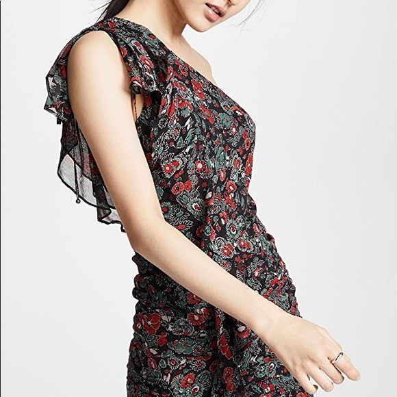 Veronica Beard Silk Ruffle Mini Dress - Picture 2 of 8